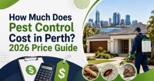 If you have discovered ants in the kitchen, cockroaches around your home, rodents in the roof or signs of termites, one of the first questions you will probably ask is: How much does pest control cost in Perth? There is no single price that applies to every property. The cost of professional pest control in Perth depends on factors such as the pest involved, property size, infestation severity, treatment method, accessibility and whether follow-up visits are required. As a general market guide, a standard residential pest treatment in Perth may fall somewhere around $180 to $470, while specialised termite work can cost considerably more. Current 2026 Australian and Perth-specific pricing guides show similar ranges, although actual quotes vary substantially between properties and treatment requirements. This guide explains what Perth property owners may expect to pay and, more importantly, what actually determines the final price. Important: The figures below are general Perth market estimates for informational purposes. They are not a Bug Free Pest Solutions price list. Always request a property-specific quote before booking treatment. Pest Control Prices in Perth: Quick 2026 Guide Typical market ranges currently reported for Perth include: Pest Control Service Approximate Perth Market Range General pest treatment $180–$470 Ant treatment $125–$350 Cockroach treatment $125–$400 Spider treatment $125–$450 Rodent control $150–$600 Flea treatment $110–$370 Bed bug treatment $150–$750+ Termite inspection $230–$525 Localised termite treatment $260–$950+ Chemical termite barrier $2,000–$5,800+ Termite baiting system $1,600–$5,800+ These figures combine recent Perth and Australian market research. Specialist treatments, larger properties and severe infestations can exceed these ranges. What Affects Pest Control Costs in Perth? Two houses in the same Perth suburb can receive very different pest-control quotes. Here are the main factors that influence price. 1. Type of Pest A straightforward ant or spider treatment generally requires a different level of labour, equipment and treatment strategy than termites, bed bugs or an established rodent infestation. General household pests such as: ants spiders cockroaches silverfish may sometimes be treated together as part of a general pest-control service. More complex pests often require specialised treatment or multiple visits. 2. Size of the Property A one-bedroom apartment will usually require less product, labour and time than a large four-bedroom or double-storey home. Pricing may be influenced by: number of bedrooms total floor area number of storeys size of external areas sheds and garages roof-space access subfloor access Current pricing guides show larger homes generally moving toward the upper end of market ranges. 3. Severity of the Infestation Preventative treatment is very different from managing a major established infestation. For example, a few cockroaches around an outdoor area may require a simpler approach than widespread German cockroach activity inside kitchens, appliances and cabinetry. A severe infestation may require: more treatment product longer service time additional inspection follow-up visits multiple treatment methods That naturally increases the total cost. 4. Treatment Method Not all pest-control treatments use the same process. Depending on the issue, a technician may recommend: sprays gels baits traps dust treatments monitoring stations termite barriers termite baiting systems targeted crack-and-crevice treatment Specialised termite systems are therefore significantly more expensive than a standard general pest treatment. 5. Accessibility Pests do not always stay in easy-to-reach places. Technicians may need access to: roof voids crawl spaces subfloors cupboards storage areas external perimeter areas difficult landscaping commercial plant or storage areas Properties with restricted or complex access may take longer to inspect and treat. 6. Number of Visits Required Some pest problems may respond to one treatment. Others require monitoring or follow-up visits. This is particularly relevant to issues such as: rodents bed bugs German cockroaches termites established ant colonies Ask whether follow-up visits are included in your initial quote or charged separately. How Much Does General Pest Control Cost in Perth? A general pest-control treatment for a typical Perth home may cost approximately $180 to $470, depending on the property and treatment scope. Recent Perth-specific research places common interior and exterior treatment around this range, while some individual Perth providers advertise entry-level services from below $200. General pest control may include pests such as: cockroaches ants spiders silverfish other common household insects However, inclusions differ between providers. Before comparing prices, ask exactly which pests and areas are covered. Bug Free Pest Solutions provides professional residential pest control in Perth for common household pest problems. How Much Does Cockroach Treatment Cost in Perth? Cockroach treatment commonly falls around $125 to $400 in current market guides, although established infestations can cost more. Price depends significantly on the cockroach species and infestation. Cockroaches hiding within: kitchen cabinetry appliances wall cavities commercial kitchens may require a more intensive program than occasional outdoor cockroach activity. A professional inspection can determine the extent of the problem before deciding on treatment. How Much Does Ant Control Cost in Perth? Market estimates for ant treatment commonly fall between approximately $125 and $350. Pricing can depend on: ant species number of colonies indoor vs outdoor activity property size difficulty locating the nest Treating only visible ants may not solve an established colony, which is why persistent ant problems often need a targeted treatment strategy. How Much Does Spider Treatment Cost? Spider treatments in Perth commonly fall somewhere around $125 to $450, depending on property size and whether interior and exterior areas are included. Larger properties with: sheds fences eaves outdoor entertaining areas garages extensive landscaping can require more treatment time. How Much Does Rodent Control Cost in Perth? Professional rat or mouse control may cost approximately $150 to $600 based on current market estimates. Rodent treatment cost depends on: severity of activity number of entry points roof-space accessibility baiting or trapping strategy follow-up monitoring requirements If you hear scratching inside walls or ceilings, notice droppings or find gnawed food packaging, a professional pest inspection in Perth can help determine where the activity is occurring. How Much Does Flea Treatment Cost in Perth? Current market guides indicate approximately $110 to $370 for flea treatments, depending on property size and treatment requirements. Flea treatment is particularly relevant to some rental properties where pets have been kept. Bug Free Pest Solutions provides end of lease pest control in Perth for tenants, landlords and property managers. Always check your individual tenancy agreement or property-manager requirements rather than assuming every property requires the same treatment. How Much Does a Termite Inspection Cost in Perth? A professional termite inspection is a different service from general pest control. Current Perth market estimates generally place termite inspections around $230 to $525, depending on property size, inspection scope, accessibility and reporting requirements. A termite inspection may involve checking accessible: interior areas exterior perimeter roof space subfloor timber structures moisture-prone areas for evidence of termite activity, damage or conditions conducive to timber-pest attack. If you are concerned about termites, explore our termite inspection services in Perth. How Much Does Termite Treatment Cost in Perth? Termite treatment can range dramatically in price because termite problems differ significantly between properties. A small localised treatment may cost several hundred dollars, while complete termite protection systems can run into several thousand dollars. Current 2026 market estimates include: Localised termite treatment: approximately $260–$950+ Chemical termite barrier: approximately $2,000–$5,800+ Termite baiting system: approximately $1,600–$5,800+ Do not choose a termite treatment based only on the cheapest advertised price. The correct solution should be based on inspection findings, property construction, termite activity and risk conditions. Learn more about termite treatment in Perth. What About Pre-Construction Termite Protection? New buildings can require termite-management measures during construction. The cost depends heavily on: construction design building footprint treatment system barrier type project stage builder requirements Because these jobs vary considerably, a site-specific quote is generally more useful than a generic price. Bug Free Pest Solutions provides pre-construction pest control in Perth for new residential and commercial developments. Residential vs Commercial Pest Control Costs Commercial pest control is usually priced differently from residential treatment. A commercial program may involve: routine inspections scheduled treatments monitoring stations detailed reporting food-safety requirements pest trend monitoring after-hours servicing multiple treatment zones Current Australian market guides indicate commercial programs vary substantially based on site type and servicing frequency. Restaurants, cafés, warehouses, offices, retail premises, childcare facilities and healthcare environments all have different pest-management needs. For business-specific requirements, explore commercial pest control in Perth. Is Cheap Pest Control Always Better? No. Price matters, but choosing a pest-control provider purely because it offers the lowest quote can be a mistake. Before comparing companies, check: Is the technician appropriately licensed? Is the pest management business registered? What pests are included? Which parts of the property will be treated? Are follow-up visits included? Is reporting provided where relevant? Are there additional call-out fees? What preparation is required? Are any guarantees subject to conditions? The WA Department of Health regulates pest management technicians and businesses. Technicians carrying out pest-management work in Western Australia must hold the appropriate licence and work through a registered pest-management business. That means licence and treatment suitability should matter alongside price. Why Do Pest Control Quotes Vary So Much? You may contact three pest controllers and receive three different prices. That does not automatically mean the highest quote is overpriced or the lowest one is a bargain. One provider may include: interior treatment exterior treatment roof void treatment follow-up service while another quoted price may cover only one area or one pest. Before comparing quotes, compare the scope of work. Ask: What exactly is included for this price? That question can be more useful than simply asking: How cheap can you do it? How Can I Get an Accurate Pest Control Quote in Perth? The easiest way to get accurate pricing is to provide the pest-control company with useful information before the visit. Include: Property information suburb property type number of bedrooms number of storeys commercial or residential use Pest information pest you have seen location of activity how long activity has been present whether previous treatment has been carried out photos where appropriate This allows the technician or office team to better understand the likely treatment requirements. You can request a pest control quote in Perth from Bug Free Pest Solutions. How Often Should You Pay for Pest Control? There is no universal schedule. Treatment frequency depends on: pest type previous infestation property conditions surrounding environment commercial requirements treatment method Some residential properties may only require treatment when activity develops. Others with recurring pest problems may benefit from planned preventative pest management. Termite inspection schedules should also be considered separately from general pest treatments. Should You DIY Pest Control to Save Money? DIY products may be useful for minor pest issues, but they are not always the cheapest solution in the long term. Surface treatment may kill visible pests while leaving: nests colonies entry points concealed activity untreated. Professional pest management becomes particularly important when dealing with: termites recurring cockroaches rodents significant infestations commercial premises pests that cannot be identified The goal should be to understand the source of the problem, not simply remove the insects you can currently see. Get a Pest Control Quote for Your Perth Property Online price guides are useful for understanding the market, but they cannot tell you exactly what your property needs. The final price depends on the pest problem, property size, treatment method and level of activity. Bug Free Pest Solutions provides professional pest-control services throughout Perth for: Residential Pest Control Commercial Pest Control Termite Treatment Termite Inspections & Reporting Pre-Construction Pest Control End of Lease Pest Treatment Professional Pest Inspections Need pricing for your property? Request a Free Pest Control Quote Call: 0452 453 393 Service Area: Perth, Western Australia